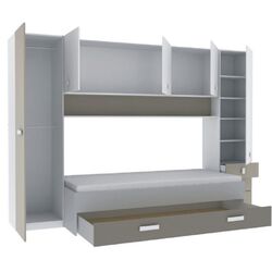 Шкаф Mobhaus Tidy (White/Gray-Brown) Thumb