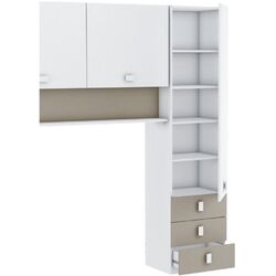 Шкаф Mobhaus Tidy (White/Gray-Brown) Thumb