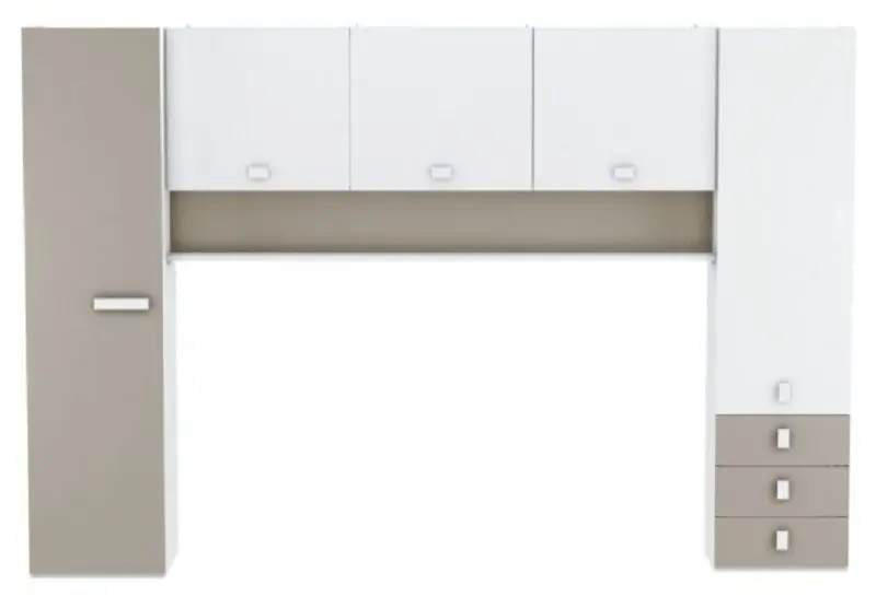 Шкаф Mobhaus Tidy (White/Gray-Brown)