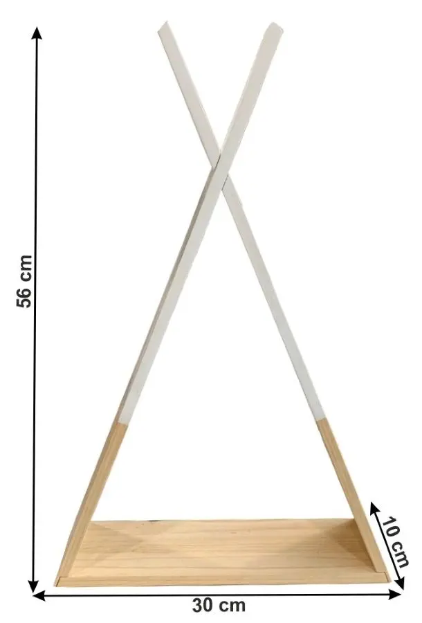 Полка Mobhaus Joli (White/Natural)