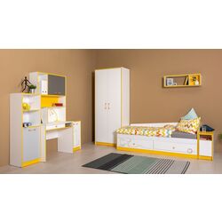 Стеллаж Mobi Альфа 09.135 (Солнечный Свет/Серый/Белый Премиум) Thumb