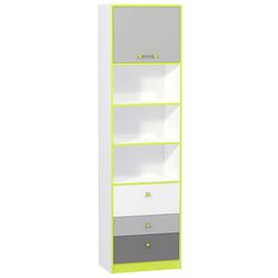 Etajera Mobi Alpha 09.137 (Lime Green/Gray/White Premium)