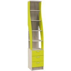 Etajera Mobi Nika 410 (Sand Beech/Green lime)