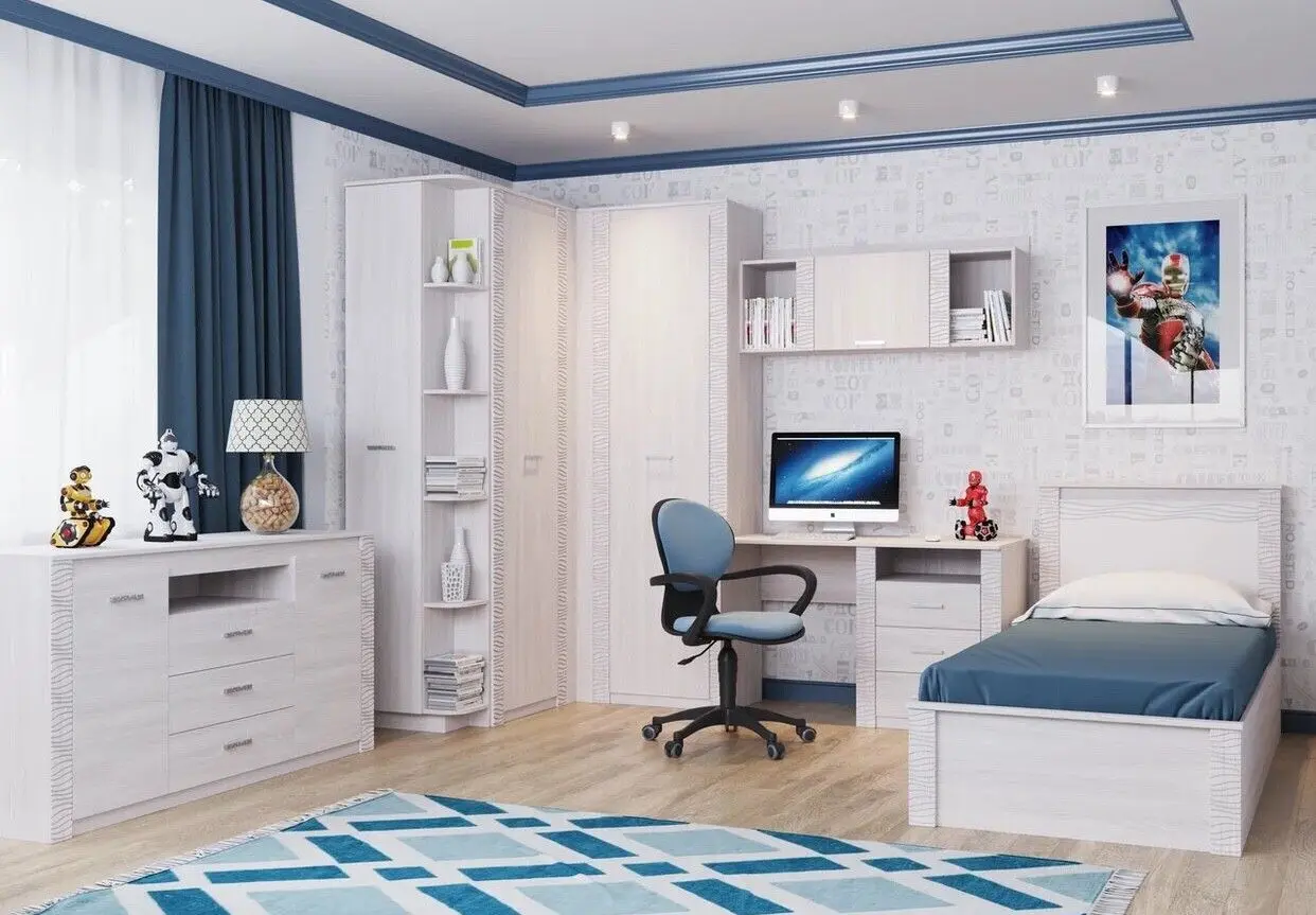 Стеллаж угловой SV-mebel Гамма-20 (Ясень Анкор Светлый) - 3