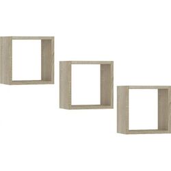 Полка Akord 3szt 25x25 (Sonoma Oak)