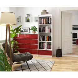 Etajera Akord R60 1SZ4P (White/Red Gloss) Thumb