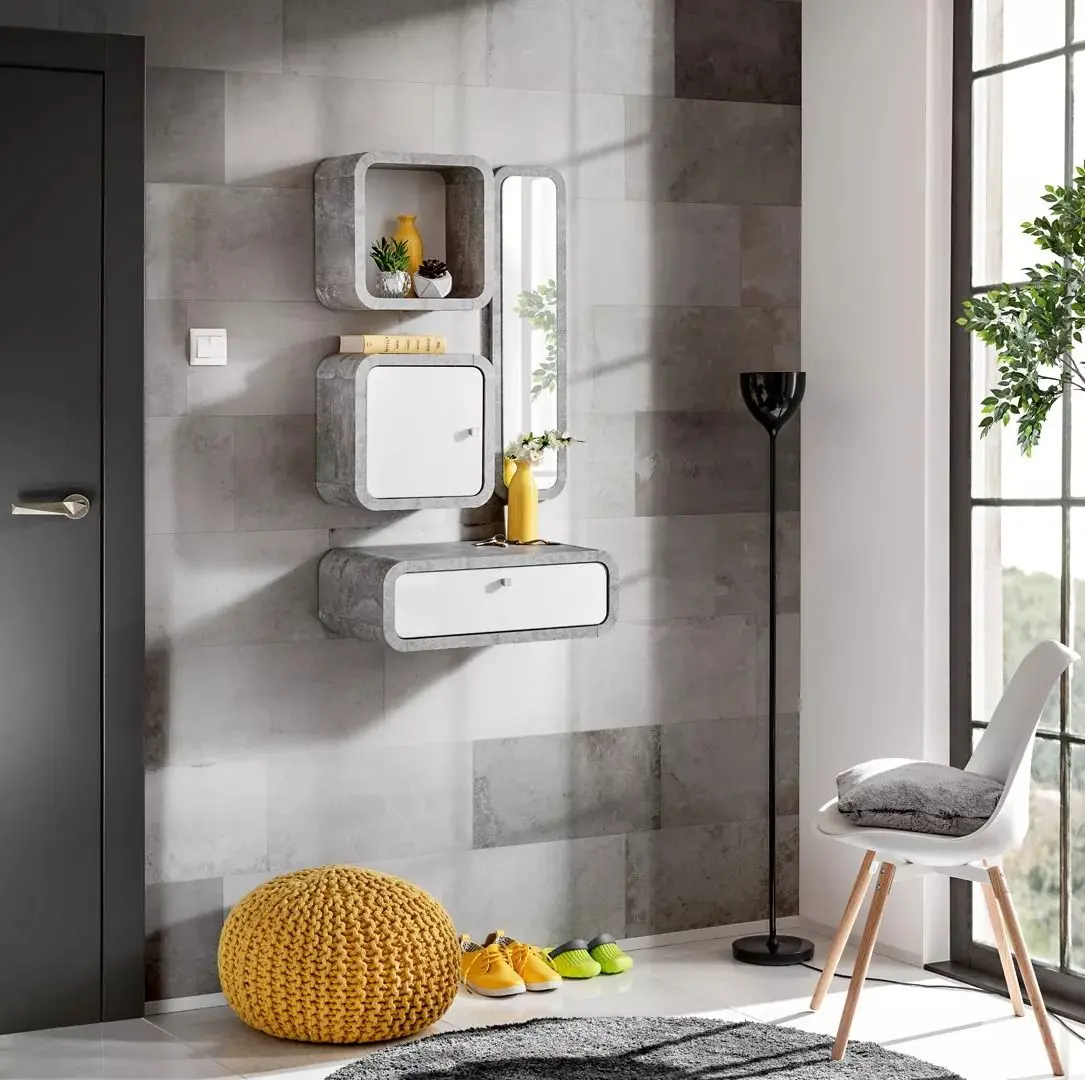 Raft ASM Wally AJW WY 01 (Concrete/White Gloss)