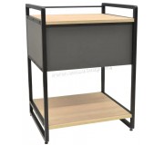 Tumba pentru imprimantă DP 50 1 sertar (Wood/Grey/Black)