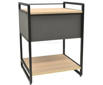 Tumba pentru imprimantă DP 50 1 sertar (Wood/Grey/Black)