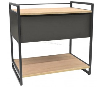 Tumba pentru imprimantă DP 70 1 sertar (Wood/Grey/Black)