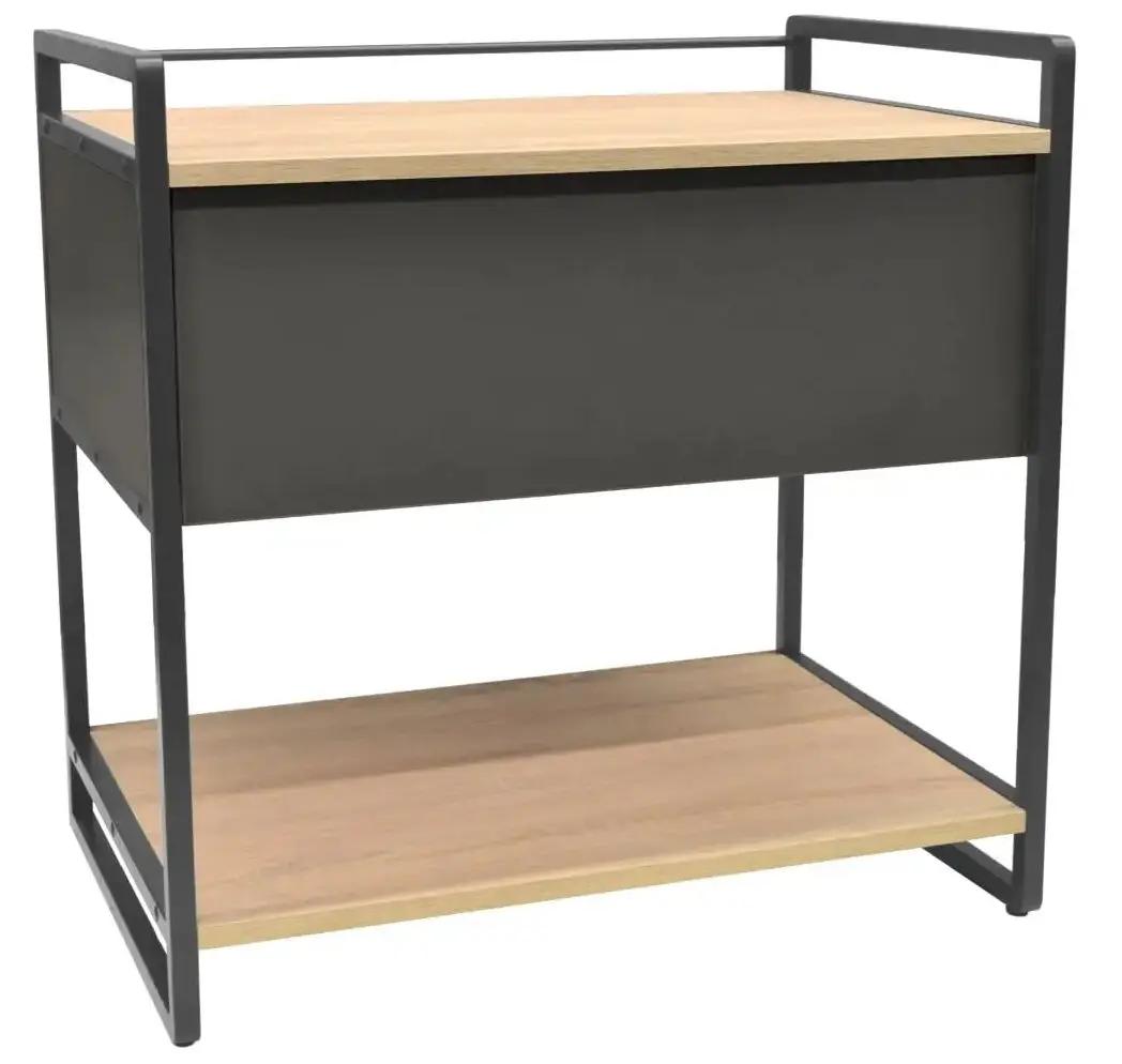 Тумба для принтера DP 70 1 ящик (Wood/Grey/Black)