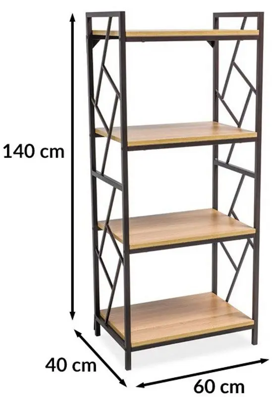 Стеллаж Signal Tablo R4 (Oak/Dark Brown)