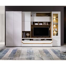 Dulap suprapus Fadome Madryt MA5 (Stone Oak/White Gloss) Thumb