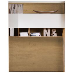 Dulap suprapus Fadome Madryt MA5 (Stone Oak/White Gloss) Thumb