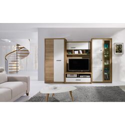 Надставка Fadome Milano MI5 (Riviera Oak/White Gloss) Thumb