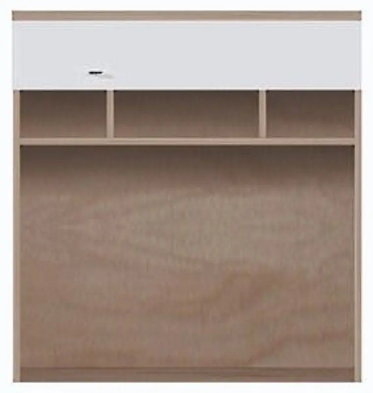 Dulap suprapus Fadome Santa Fe SF5 (Country/White Gloss)