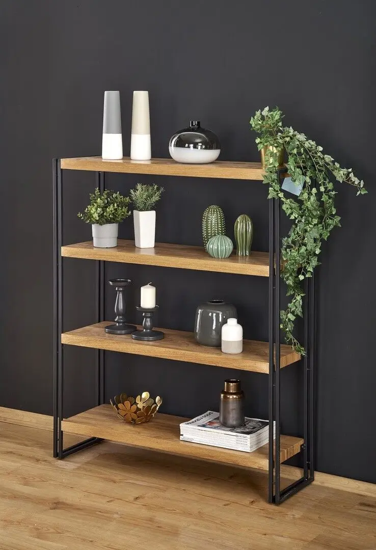 Etajera Halmar Bolivar REG-1 (Golden Oak/Black)