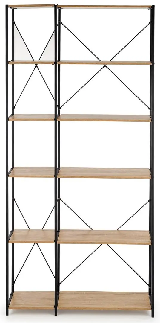 Стеллаж Halmar REG-19 (Sonoma Oak/Black)