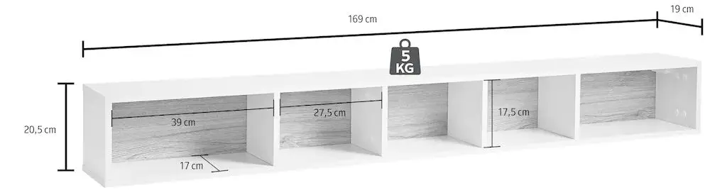Raft Helvetia Toledo №02 170 (White/Light Sanremo Oak)