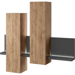 Полка + пенал Helvetia Bota №04 1D (Anthracite/Ribbeck Oak)