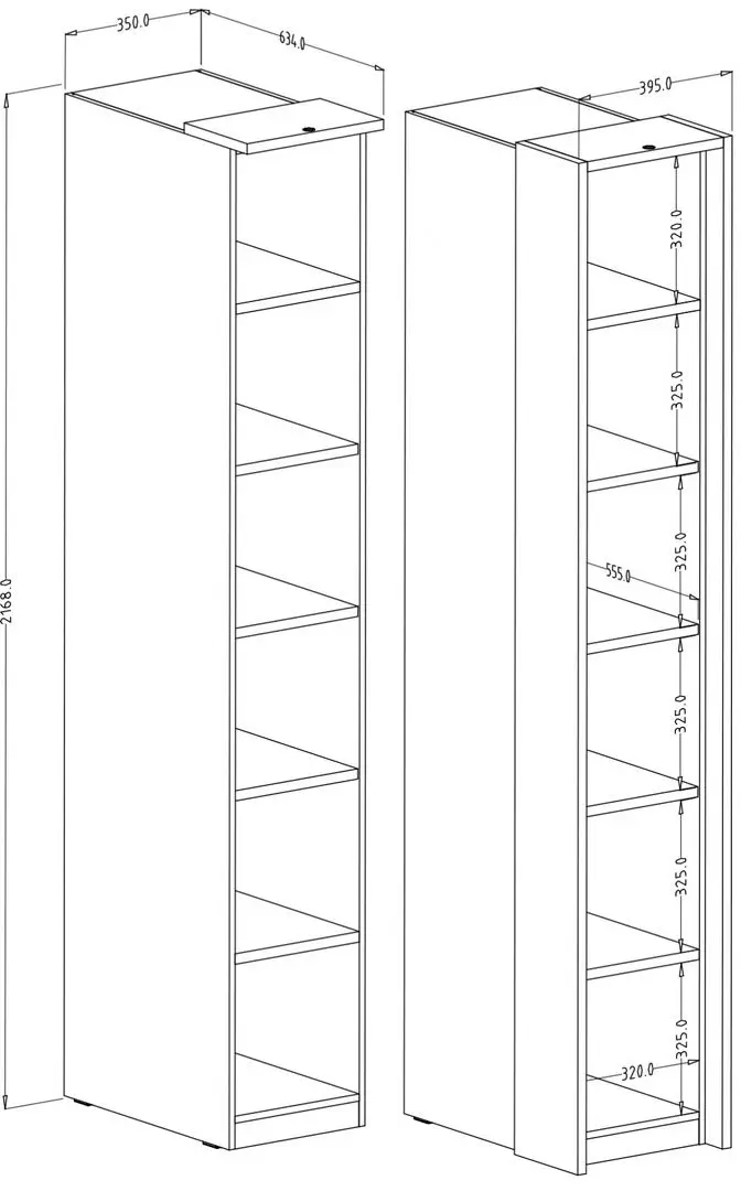 Etajera Helvetia Optima №15 (White)