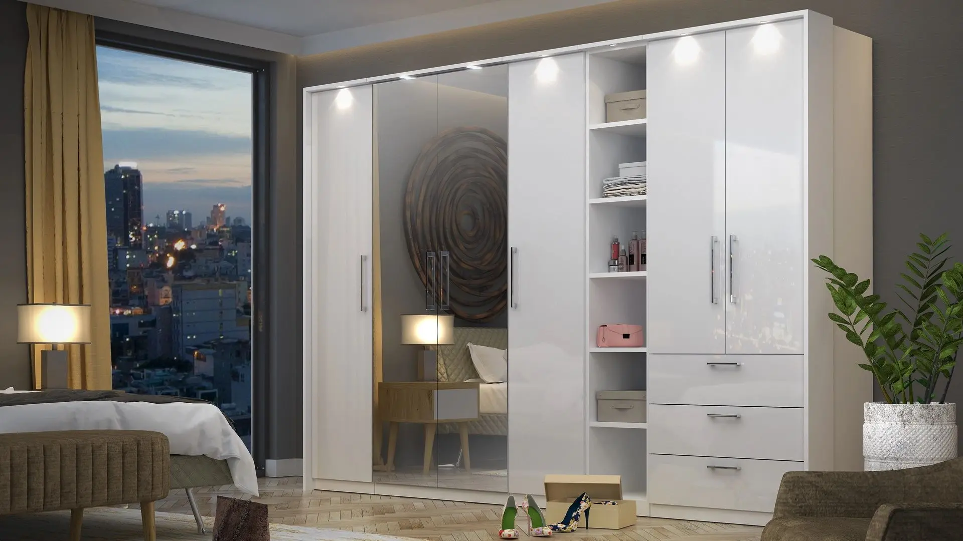 Etajera Helvetia Optima №15 (White)