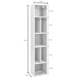 Etajera Helvetia Toledo №88 (White Gloss/Sanremo Oak Light) Thumb