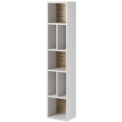 Etajera Helvetia Toledo №88 (White Gloss/Sanremo Oak Light)