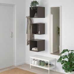Combinatie de rafturi suspendate Ikea Eket 105x35x70 (Gri Inchis) Thumb