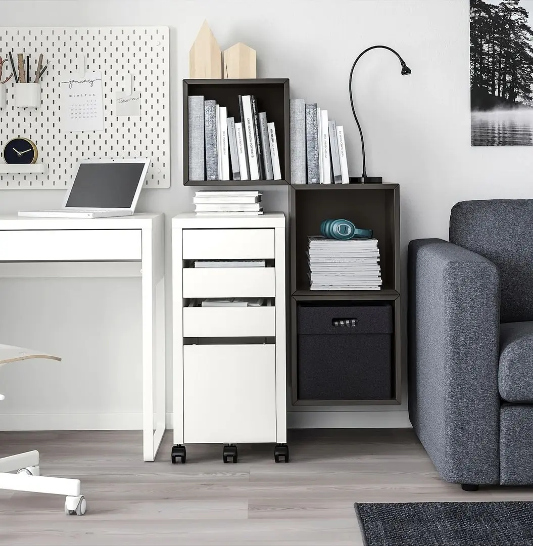 Combinatie de rafturi suspendate Ikea Eket 105x35x70 (Gri Inchis)