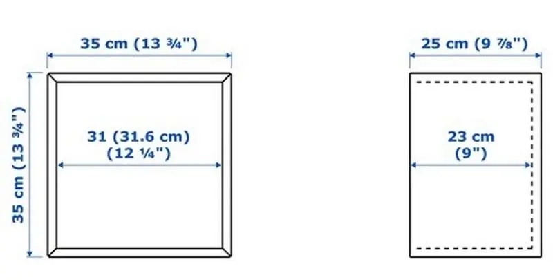 Combinatie de rafturi suspendate Ikea Eket 105x35x70 (Gri Inchis)