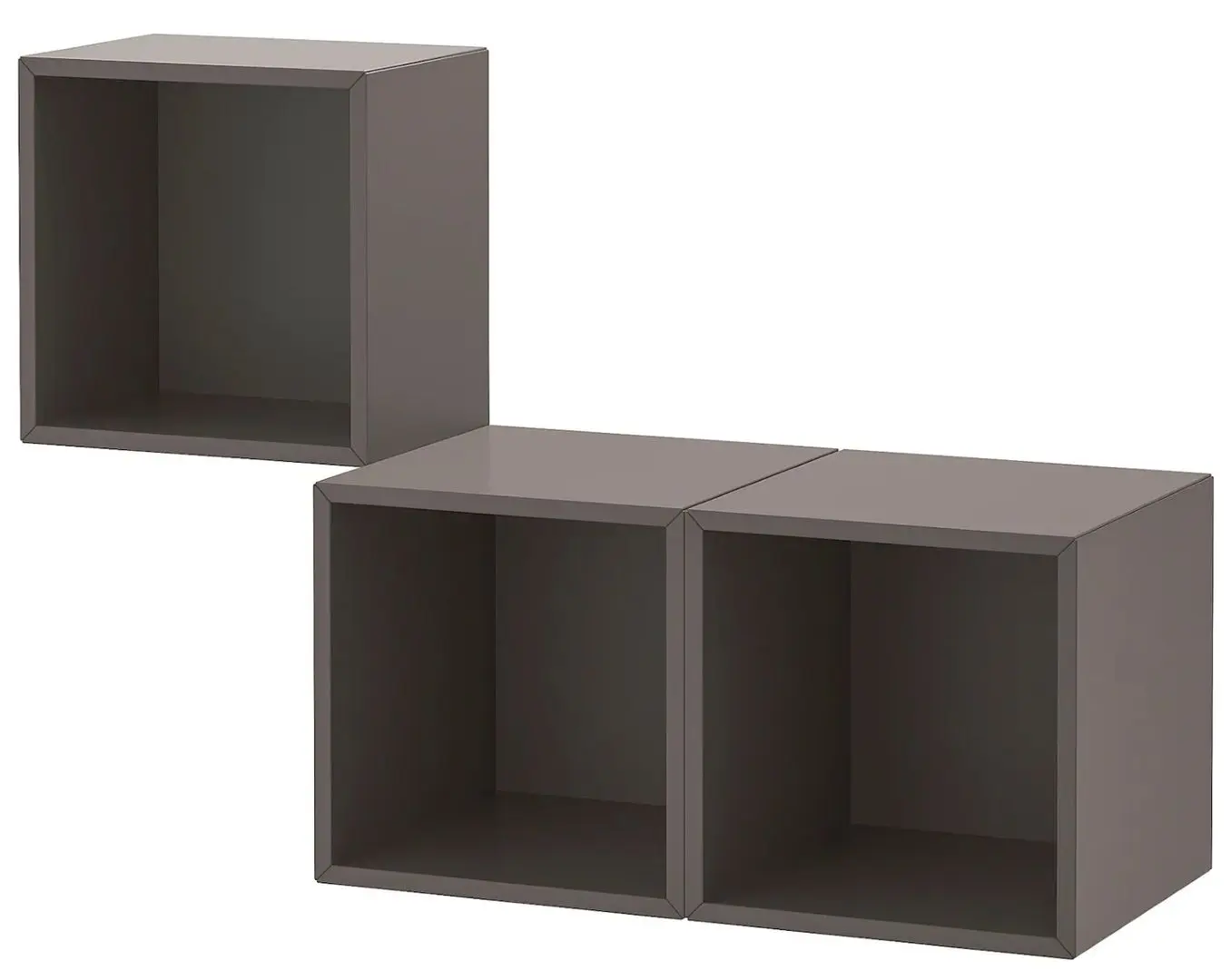 Combinatie de rafturi suspendate Ikea Eket 105x35x70 (Gri Inchis)