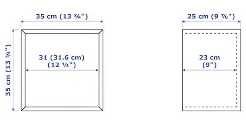 Combinatie de rafturi suspendate Ikea Eket 80x35x210 (Alb)