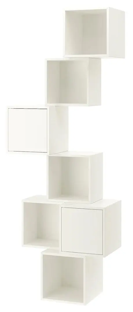 Combinatie de rafturi suspendate Ikea Eket 80x35x210 (Alb)