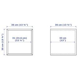 Combinatie de rafturi suspendate Ikea Eket usi/sertare 175x35x70 (Alb) Thumb