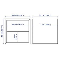 Combinatie de rafturi suspendate Ikea Eket usi/sertare 175x35x70 (Alb) Thumb