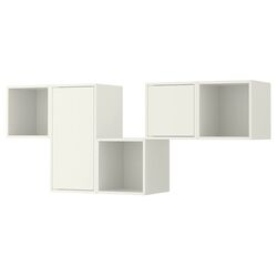 Combinatie de rafturi suspendate Ikea Eket cu usi 175x35x70 (Alb)