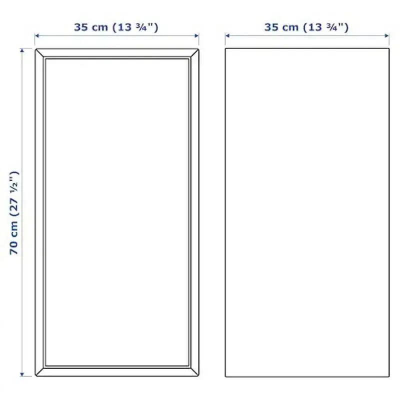 Combinatie de rafturi suspendate Ikea Eket cu usi 175x35x70 (Alb)