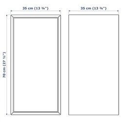 Combinatie de rafturi suspendate Ikea Eket cu usi 175x35x70 (Gri Inchis) Thumb