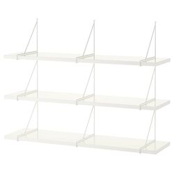 Combinatie de rafturi Ikea Bergshult/Pershult 120x30 (Alb)
