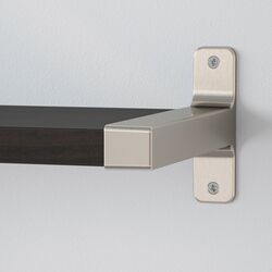 Combinatie de rafturi suspendate Ikea Bergshult/Granhult 80x20 (Negru-maro/Nichelat) Thumb