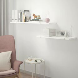 Combinatie de rafturi suspendate Ikea Bergshult/Pershult 120x30 (Alb) Thumb