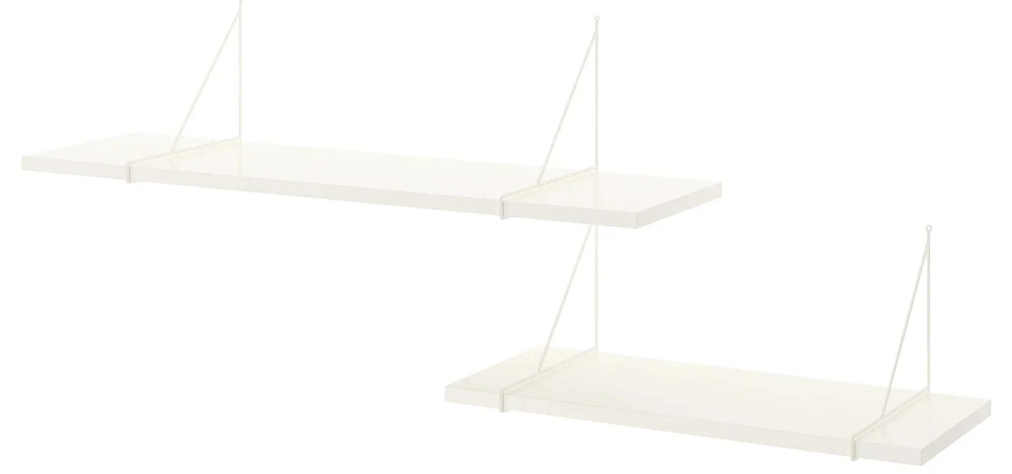 Combinatie de rafturi suspendate Ikea Bergshult/Pershult 120x30 (Alb)