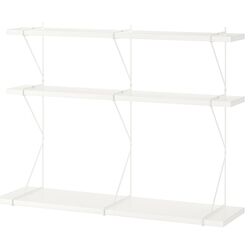 Combinatie de rafturi suspendate Ikea Bergshult/Pershult 120x30x91 (Alb)