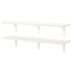 Combinatie de rafturi suspendate Ikea Bergshult/Ramshult 120x30 (Alb)
