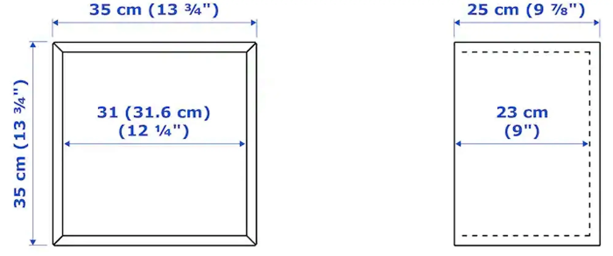 Combinatie de rafturi suspendate Ikea Eket 105x35x120 (Alb)