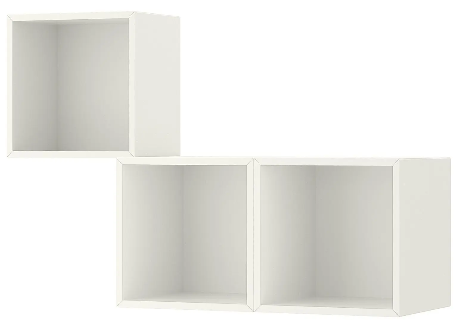 Combinatie de rafturi suspendate Ikea Eket 105x35x120 (Alb)