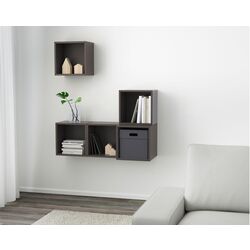 Combinatie rafturi suspendate Ikea Eket 105x35x120 (Gri-inchis) Thumb