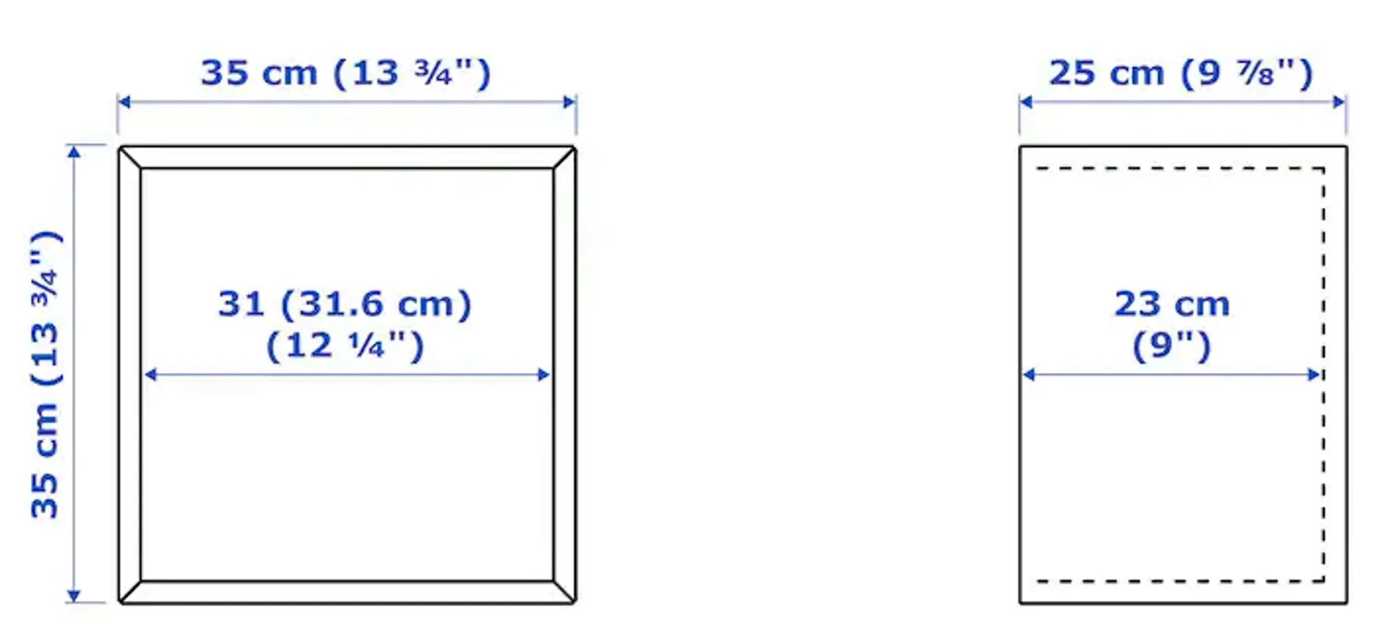 Combinatie de rafturi suspendate Ikea Eket 105x35x210 (Alb)