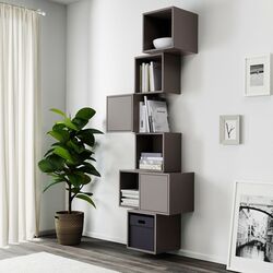 Combinatie rafturi suspendate Ikea Eket 80x35x210 (Gri-inchis) Thumb